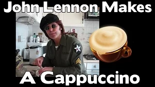 AMAZING!!! - John Lennon Makes A Cappuccino