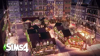 Christmas Market | The Sims4 Stop Motion Build | NoCC |【シムズ４建築】