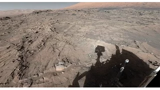 NASA's Curiosity Mars Rover at Naukluft Plateau (360 View)