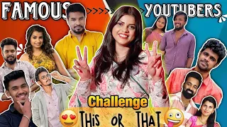 THIS😍 or THAT🤔 Challenge with FAMOUS YOUTUBERS!! *Unexpected* | Jenni’s Hacks