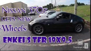 Nissan 370Z aka gabby gets new wheels enkei's TFR 19x9.5