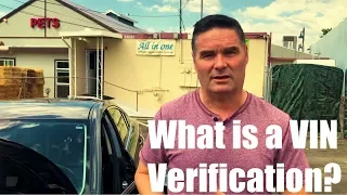 What is a VIN verification?