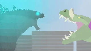 Godzilla Vs Lizzie (Remake) | Stick Nodes Animation