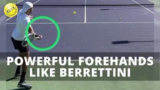 How To Hit Powerful Forehands Like Berrettini