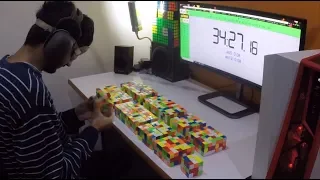 MBLD: 48/50 cubes in 59:13! [34:23]