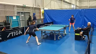 2024 NSW veterans div 2 Beverly Clackson vs Aili Li set 2