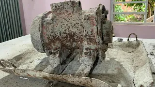 Restoration the world's most damaged construction machine | Restoration Electric motor 100% destroye