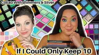 If I Could Only Keep 10 Eyeshadow Palettes | Collab with @shimmersandsilver