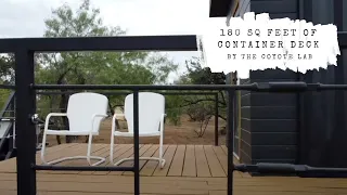 Deck on Top of Shipping Container Build