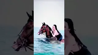 Unstoppable force|Horse power|women power|#shorts #horse #girls #attitude