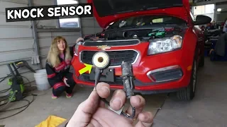 CHEVROLET CRUZE KNOCK SENSOR REPLACEMENT LOCATION. CHEVY SONIC KNOCK SENSOR 1.8