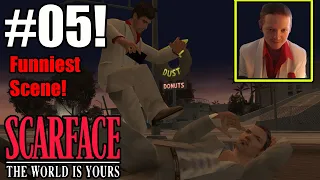 The Funniest Scene In The Game, Tony Fights Annoying Idiot-  Scarface The World Is Yours Part 5