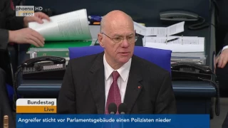 Anschlag in London: Gedenken von Norbert Lammert am 23.03.2017