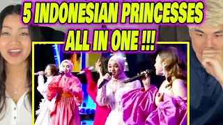 Nabilah & Salma Ft Tiara X Ziva X Lyodra - Idola Indonesia  | INDONESIAN IDOL 2023  | REACTION