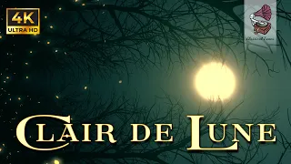 4K Clair de Lune Video | Piano Solo Soothing Classical Music By The Moonlight