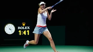 Maria Sharapova vs Agnieszka Radwanska | 2014 WTA Finals Highlights