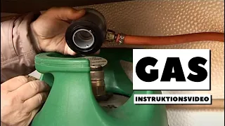 Gasflasker og regulatorer i campingvognen