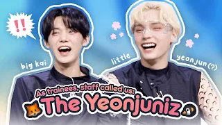 TXT Yeonjun and Hueningkai being cute (and goofy) together for 12 minutes