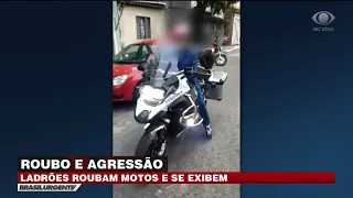 Ladrões exibem motos roubadas nas redes sociais