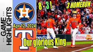 H Astros vs T Rangers Highlights - Tuck puts us on the board! Amazing Highlights