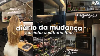 organização e tour da cozinha *vibe pinterest* | diário da mudança #03