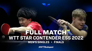 FULL MATCH | Wang Chuqin vs Truls Moregard | MS Final | WTT Star Contender ESS 2022