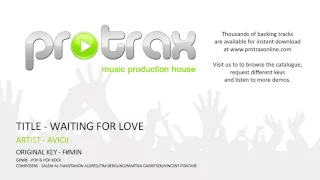 WAITING FOR LOVE - AVICII - BACKTRACK DEMO