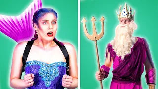 MERMAID IN SCHOOL! Funny Mermaid Situations & DIY Mermaid School Supplies by Crafty Panda