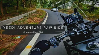 PURE ADV BIKE RIDING THROUGH MOUNTAIN ROAD - Yezdi Adventure BS6 | Raw Riding Sound