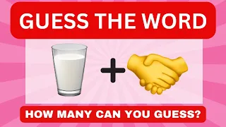 Guess the Word with Emojis in 3 Seconds! | 50 Emoji Word Challenge