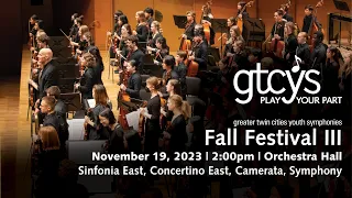 GTCYS 2023 Fall Festival - Concert III