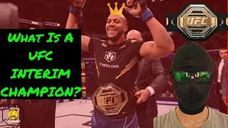 What Is a UFC Interim Champion?(UFC 270)