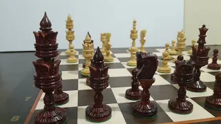Шахматы Стаунтон Индия шахматные фигуры Стаунтон Chess Pieces Staunton шахматы "Лотос" 4,25"