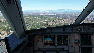 Microsoft Flight Simulator (MSFS) A320 Fenix, ILS Z 06, Naples, Italy