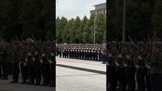 Deutsche Nationalhymne bei der Generalprobe für den Großen Zapfenstreich der Bundeswehr 28.08.2023