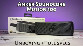 Anker Soundcore Motion 100 - Unboxing, Quick Size Comparison & Full Specs