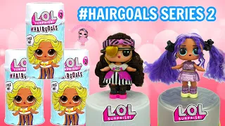 LOL SURPRISE Hairgoals Series 2 Full Unboxing Ultra Rare Doll Rain QT + Aye Aye