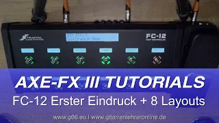 AXE FX III: FC12 Erster Eindruck + Default Layouts