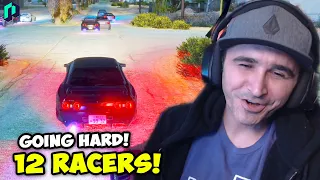 Summit1g Goes HARD In A Race With His R32 In A 12 Player RACE! | GTA 5 NoPixel RP