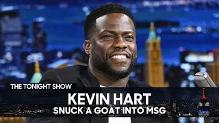 Kevin Hart Snuck a Goat into Madison Square Garden to Give to Chris Rock | The Tonight Show