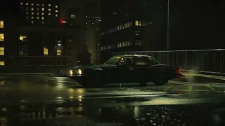 Vintage 80s Car Night Drive in the Rain | Lofi Motors