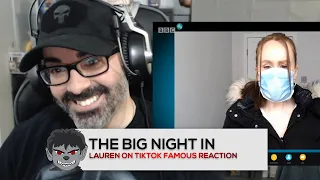 Lauren got TikTok famous but is she bovvered? | The Big Night In - BBC REACTION