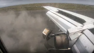 737 GRAVEL RUNWAY LANDING! Air Inuit 737-200 Arrival at Puvirnituq Airport