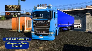 Glasgow to Oban in a Scania NG S590 V8 | Euro Truck Simulator 2