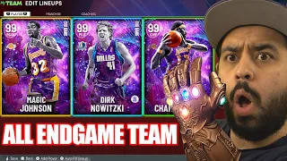 I JUST BROKE 2K WITH THE FIRST ALL ENDGAME TEAM WORTH OVER 10 MILLION MT IN NBA 2K22 MYTEAM