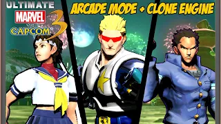 UMVC3 Clone Engine : Arcade Playthrough with Mods