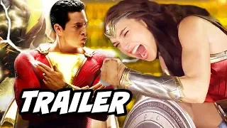 Shazam Trailer 3 - Justice League Jokes and Black Adam Easter Eggs Breakdown