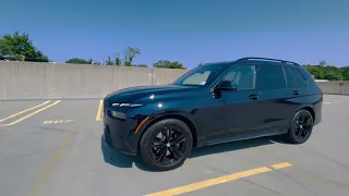 2023 BMW X7 LCI Carbon Black Metallic With Black Wheels - Walk Around