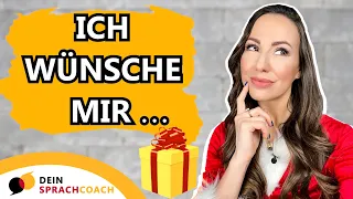 WEIHNACHTSWÜNSCHE AUF DEUTSCH (Grammatik | Konjunktiv II) #Shorts