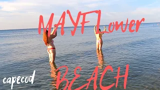 【4K】Walk Mayflower Beach, Dennis, Cape Cod | Best beach ever! Clean! Low tide | Massachusetts